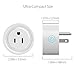 Yilen Wifi Smart Plug Mini, Works with Alexa, Wireless Outlet Plug-In Timer Switches Socket, Control from Anywhere for Household Appliances (Wifi Plug Mini) (plug mini-1 pack)
