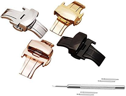 Watch Buckle Replacement 18mm 20mm Deployant Watch Clasp Stainless Steel Watch Band Choice of Colors & Widths