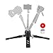Tabletop Mini Tripod, Cayer 3 Feet SV3 Alumunium Tripod Stand for Monopods with 3/8