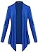 Womens Drape Hem Cardigan 2X-Large Royal Blue
