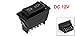 uxcell DC 12V Momentary 5 Pins DPDT Power Window Master Switch Universal for Car Truck