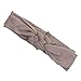 Voberry Baby Girl's Photo Props Turban Cotton Headband Head Wrap Soft Hair Band (Khaki)