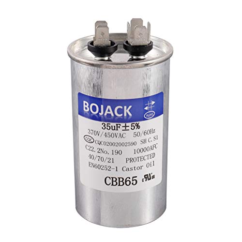 BOJACK 35 uf 370V 450V AC CBB65 Motor and Fan Starting Round Capacitor 35 MFD 10000AFC: Industrial & Scientific