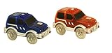Bend A Path Toy Track Accessory- 2 Pack Light Up SUV's Toy Cars- Fits all Create A Road Vehicle Play Sets