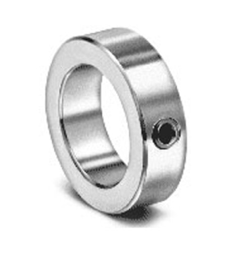 Climax Metal LC-025 Steel Set Screw Collar, Lightweight Zinc Plating, 1/4" Bore Size, 1/2" OD, With 8-32 x 1/8 Set Screw