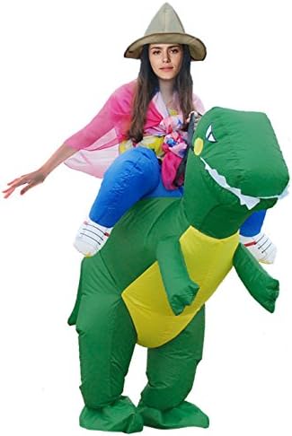 Inflatable Dinosaur Rider Costume,Inflatable Costumes for Adults Or Child,Blow Up Costume,Halloween Costume