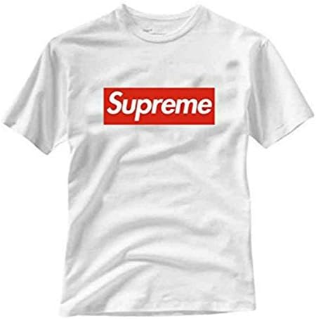 DhoomBros Supreme Box Logo T-Shirt (Medium, White)