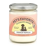 Pet's Favorite - Tested & Proven - Odor Eliminating Candle in 4 Great Fragrances, Pet-Friendly Scented Candle – 70-Hour Burn Time, Cotton Wick - French Vanilla