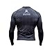 NEW! Anthem Athletics HELO-X Long Sleeve Rashguard - BJJ & MMA - Black Pinstripe - Large