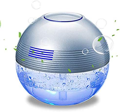 Gutwaren H2O Water SPA Water Based air Purifier ultrasonic Aroma Diffuser Home humidifier 1000ML Air Fresher Anion Plus Colorful Light Siliver