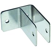 Harris Hardware 11579-B One Ear Stamped Stainless Steel Wall Bracket 1/2-Inch Panel Thickness 2-1/2-Inch Bracket Height 1-7/8-Inch Base Length 1-1/2-Inch Base Width,