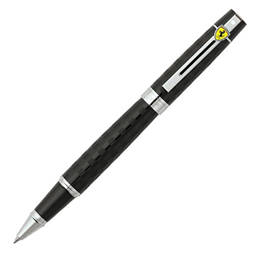 Sheaffer Ferrari 300 Series, Chequered Flag Engraving with Black Gloss Finish, Rollerball (FE1951851)