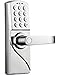 Right Handed Digital Combination Keypad Door Lock with Backup Keys, Keyless Entry Access Password, Great for Cottage, A