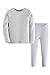 ASHERANGEL Kid Boys Solid Long Thermal Underwear Set 100% Cotton Pajamas