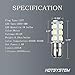 HOTSYSTEM 1157 LED Light Bulbs DC12V BAY15D 2357 P21/5W 18-5050SMD for Car RV SUV Camper Trailer Trunk Interior Reversing Backup Tail Turn Signal Corner Parking Side Marker Lights(White,Pack of 10)