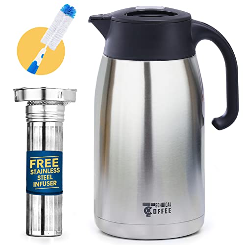 Coffee carafe & Tea carafe in one. 68oz 12hr heat retention ideal for