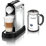 Nespresso Citiz C111 Espresso Maker with Aeroccino Plus Milk Frother, Chrome