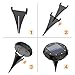 Leknes Solar Ground Lights，Upgrade Solar Powered Solar Garden Lights Solar Disk Lights Outdoor Waterproof Solar Landscape Lighting Auto on/Off with Sensor for Patio Pathway Garden Lawn Yard, 4 Pack