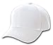 Plain Baseball Cap Blank Hat Solid Color Velcro Adjustable 13 Colors (White)
