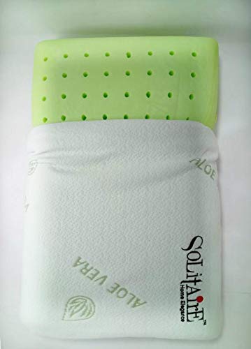 Solitaire Presents Alovera Healthy Foam Pillow For Neck Shoulder