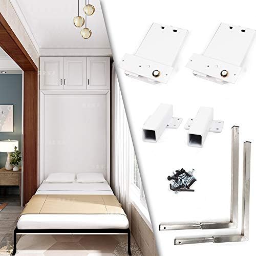 FlyHero Bed Hardware Kit Wall Bed Spring Mechanism Hardware Kit Labor-Saving Durable Stainless (Large)