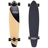 Sanview Bamboo Drop Through Longboard Skateboard Cruiser