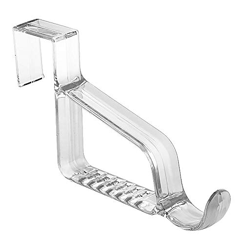 mDesign Modern Over Door Valet Hook Multi Hanging Storage Organizer