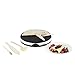 VonShef Professional Electric 12 Inch Crepe Pan and Pancake Maker Griddle with Batter Spreader, Oil Brush, Wooden Spatula & Ladle - Non Stick