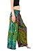 Orient Trail Women's Bohemian Yoga Tie-dye Wide Leg Palazzo Pants M/L Eagle Green