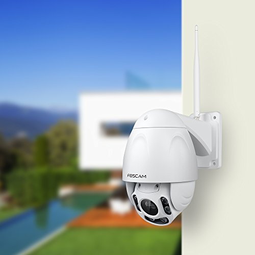Foscam-FI9928P-Outdoor-Wireless-20-Megapixel-Pan-Tilt-IP-Camera-with-Starvis-Night-Vision-Waterproof-Design-WDR-IR-Range-up-to-196-ft-Motion-Detection-Alert-Push-and-external-Micro-card-slot