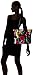 Vera Bradley Women's Cotton Small Trimmed Vera Tote Bag, Havana Rose Black, One Size