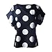AmyDong Women's T-Shirt, Women Loose Chiffon T-Shirt Blouses Casual Flower Print Tropical Dot Printing