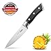Paring Knife Fruit Knife Peeling Knife 4 Inch German HC Stainless Steel Small Sharp Knife with Non Slip Ergonomic Handle for Kitchen Cutting