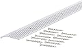 M-D Building Products 78071 Fluted 1-3/8-Inch by 36-Inch Carpet Trim, Silver