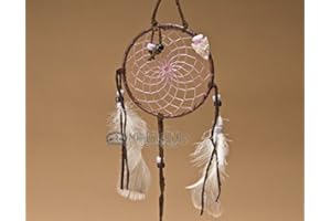 Mission Del Rey Native American Dream Catcher 4" -Purple