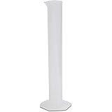 50ml Plastic Graduated Cylinder, Molded Graduations, Single Metric Scale, Polypropylene, Autoclavable, Karter Scientific 229H