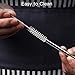 StrawExpert Reusable Stainless Steel Straws Curved with Silicone Tips,Case,Cleaning Brush for Yeti Tervis Rtic 30 oz 20 oz Tumbler Long Metal Straws Drinking for Drinks (10.5 inches,16 Bent)