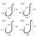 AGOOL Octopus Baitholder Hooks Fishing J Hooks- Offset Shank with 2 Barbs, Sharp, High Carbon Steel Circle Hooks for Saltwater & Freshwater Fishing
