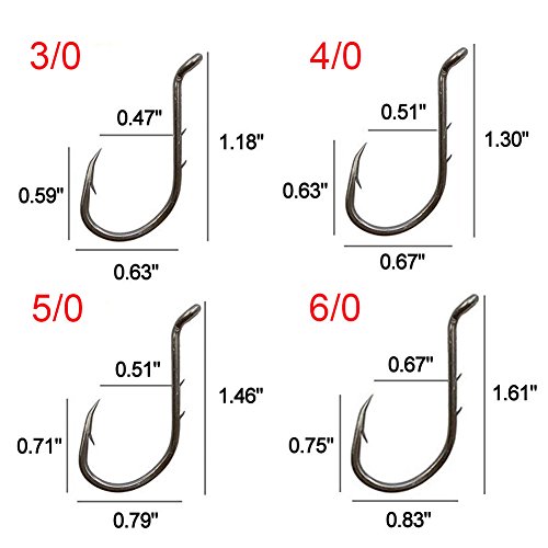 image for AGOOL 50-150 pcs Fishing Jig Hooks Extra Sharp Octopus Baitholder Hook