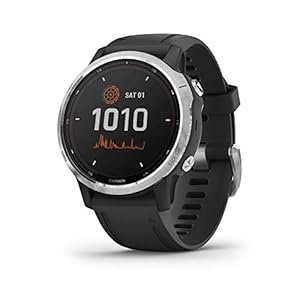 Garmin-Fenix-6S-Solar-Solar-powered-Multisport-GPS-Watch-Advanced-Training-Features-and-Data-Silver-with-Black-Band Garmin Fēnix 6S Solar, Solar-powered Multisport GPS Watch, Advanced Training Features and Data, Silver with Black Band