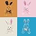 12 Pcs Jumbo Easter Eggs Filled with Plush Bunny, 3