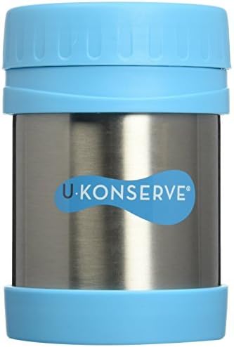 U Konserve 12-Ounce Stainless Steel Insulated Food Jar, Turquoise by Kids Konserve