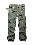 Men's Outdoor Woodland Military Cargo Pant #022 Grass Army Green 40