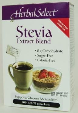 Stevia Ext Packets-100 x 0.5 g Brand: Herbal Select