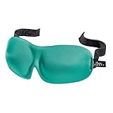 Bucky 40 Blinks Ultralight & Comfortable Contoured, No Pressure Eye Mask for Travel & Sleep, Perfect With Eyelash Extensions - Sea Glass