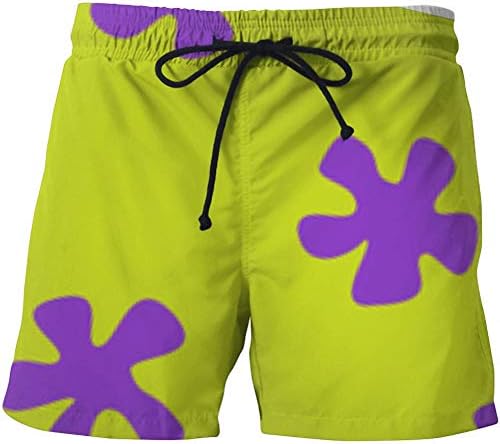 Tealun Cute Summer Men Casual Shorts 3D Cartoon Patrick Star Trousers for Women/Men Regular Shorts