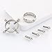 Body Piercing Rings,IrBingNii Women Shields,Screw Body Piercing Jewelry Adjustable Circle,None Piercing