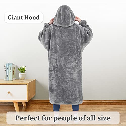 Kpblis Wearable Blanket Hoodie for Women and Men, Oversized Wearable