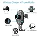 Qi Wireless Car Charger, ABKUL Auto-Clamping Car Mount 10 W Fast Charging Dashboard Windshield Phone Holder Compatible with iPhone Xs Max/XS/XR/X/8+/8, Samsung Galaxy S10/S9/S8/S8+/Note9/Note8