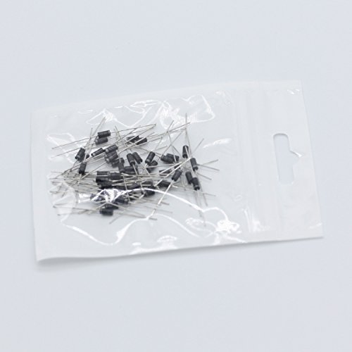 Poilee 1N4004 Diode 1A 400V DO-41 Rectifier Diode Electronic Silicon Diodes (Pack of 50pcs)